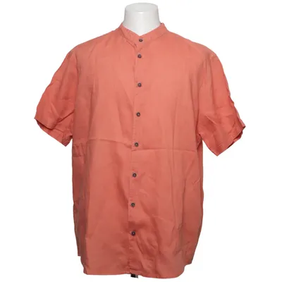Kurzarmhemd (Orange) von No Excess Leinen