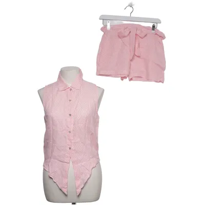 Sæt (Pink, Hvid) Linned