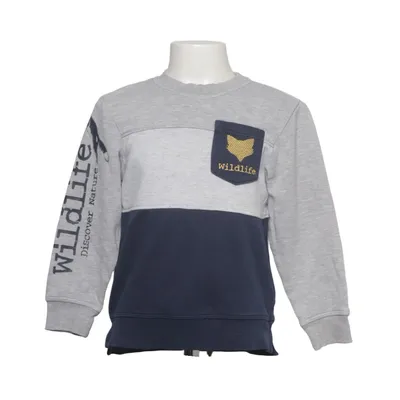 Sweatshirt (Grå, Blå, Flerfarvet) fra Kids by NA-KD Bomuld, Elastan, Polyester, Viscose