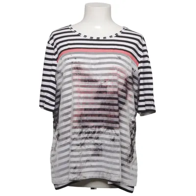 T-shirt (Zwart, Wit) van Frank Walder Elastaan, Viscose