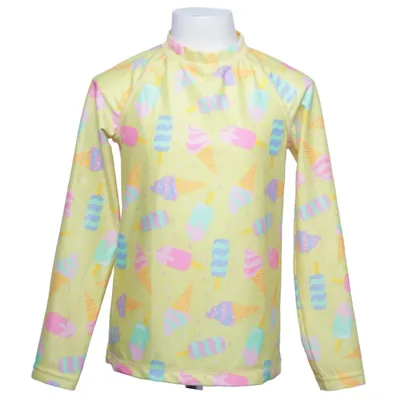Zwemshirt (Geel, Meerkleurig) van H&M Elastaan, Polyester