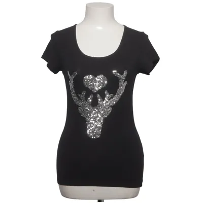 T-shirt (Svart) från Seventy Seven Bomull, Elastan