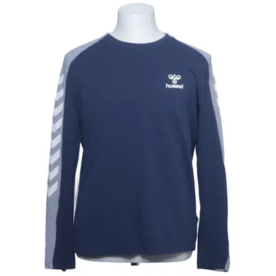 Langærmet t-shirt (Blå, Grå) fra Hummel Bomuld, Elastan