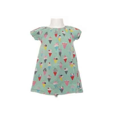 Klänning (Grön, Flerfärgad) från Polarn O. Pyret Bomull, Elastan