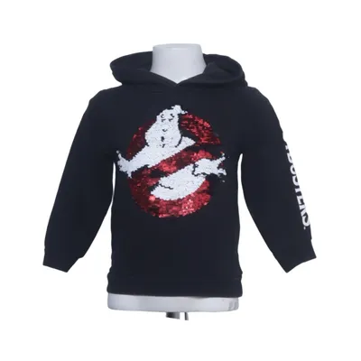 Capuchon sweater (Zwart, Meerkleurig) van H&M Kids Katoen, Polyester