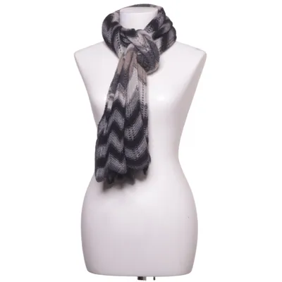 Shawl (Gray, Black, Beige) from Antonello Serio