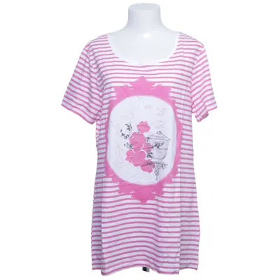 T-shirt (Pink, White) from Mia Linea Cotton