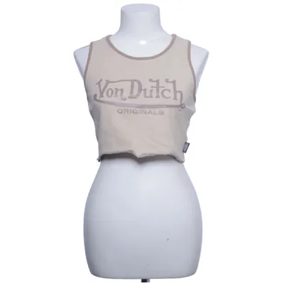 Crop top (Beige) från Von Dutch Bomull, Elastan