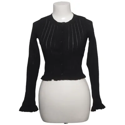 Cardigan (Black) from Sandro Polyamide, Viscose