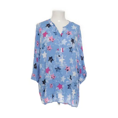 Blouse (Blue, Multicolored) from Janina Curved Viscose