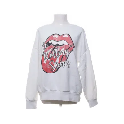 Collegetröja (Vit) från The Rolling Stones