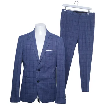 Kostym (Blå) från Lindbergh White Elastan, Polyester, Viskos