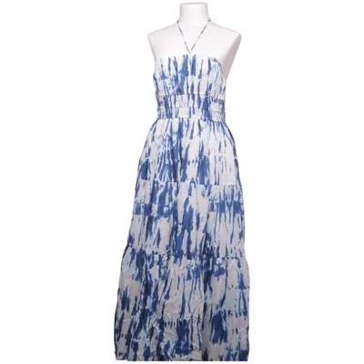 Maxi dress (Blue, White) from Lindex Cotton