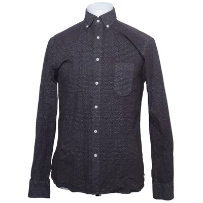Shirt (Bruin, Blauw, Wit) van Af Klercker Katoen, Elastaan