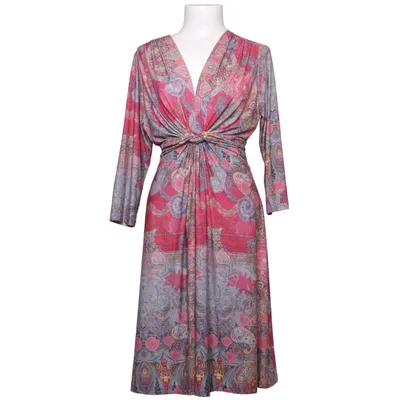 Omlottklänning (Röd, Flerfärgad) från Ilse Jacobsen Elastan, Polyester