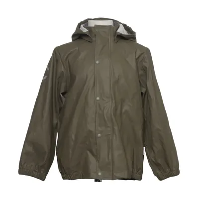 Regnjakke (Grøn) fra Mikk-line Polyester, Polyurethan