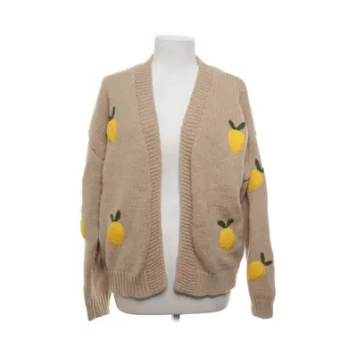 Cardigan (Beige, Yellow) from Luzabelle Acrylic, Cotton, Polyester