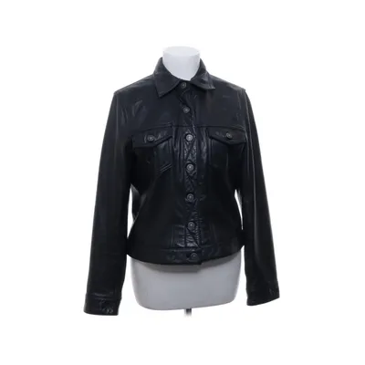 Leren jack (Zwart) van Hennes Collection Leer