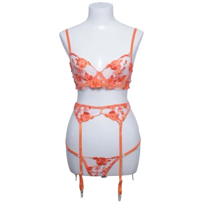 Undertøjsæt (Orange) Elastan, Polyester