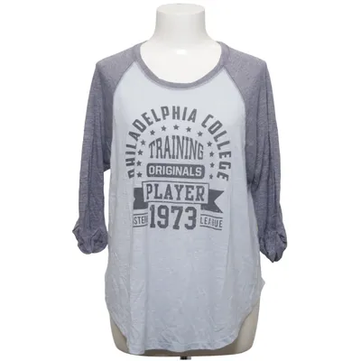 Honkball T-shirt (Grijs, Blauw) van Atmosphere Polyester, Viscose