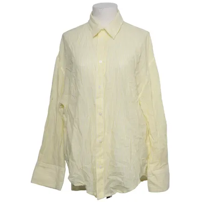 Shirt (Yellow, White) from Zara Cotton