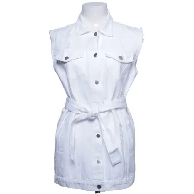 Gilet en jean (Blanc) de Cherry Koko Coton