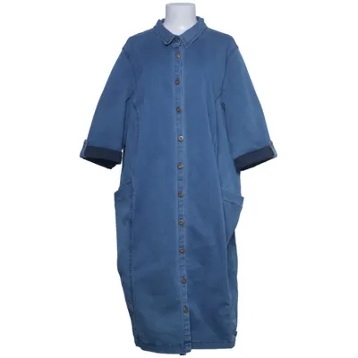 Jeansklänning (Blå) från Zizzi Bomull, Elastan, Polyester