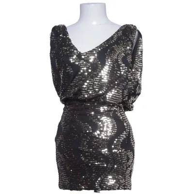 Robe de cocktail (Noir, Or) de Chiara Forthi First Line Élasthane, Polyester
