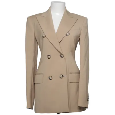 Kavaj (Beige) från Intrend Acetat, Polyester, Viskos, Ull