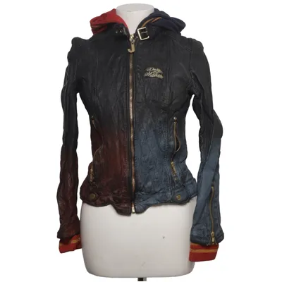 Veste de motard (Noir, Rouge, Bleu) de Suicide Squad Coton, Cuir, Polyester