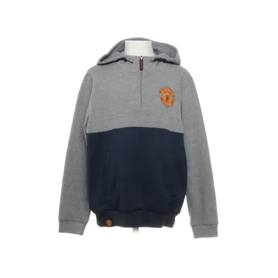 Huvtröja (Grå, Blå) från Manchester United Bomull, Polyester