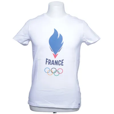 T-shirt (Blanc, Multicolore) de France Coton