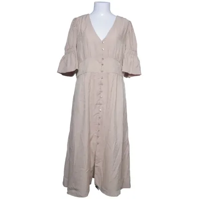 Robe longue (Beige) de Valerie Polyamide, Polyester, Viscose