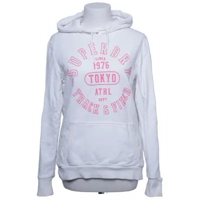 Hoodie (White) from Superdry Track & Field Cotton, Polyester