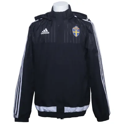 Träningsjacka (Svart, Vit) från Adidas Återvunnen polyester