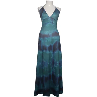 Halterneck dress (Blue, Green, Multicolored) from Shein Elastane, Polyester