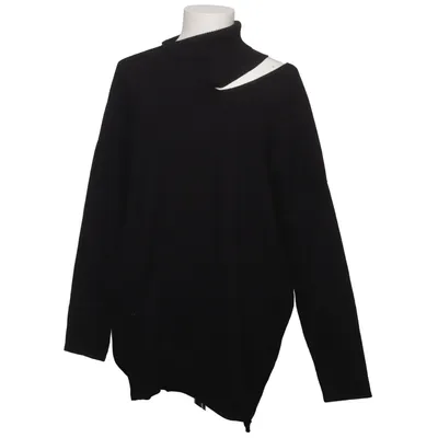 Pul à col roulé (Noir) de Sarah Pacini Laine de mouton, Polyester, Viscose