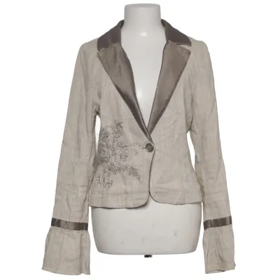 Bluse (Beige, Braun) von Green House Baumwolle, Leinen, Polyester