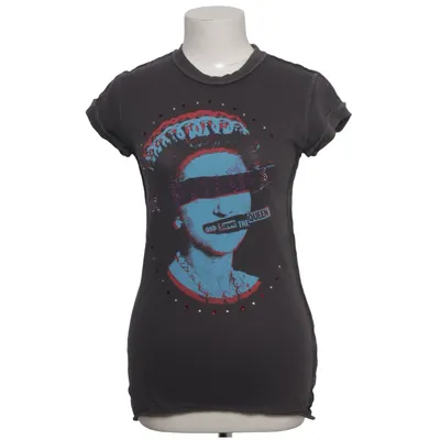 T-shirt (Gray, Multicolored) from Amplified Vintage Cotton