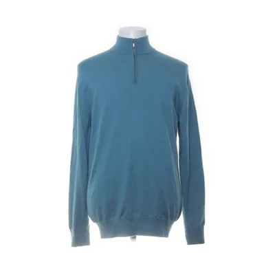Trui (Turquoise) van Charles Tyrwhitt Merinowol