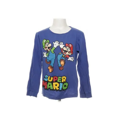 Långärmad t-shirt (Blå, Flerfärgad) från Super Mario Bomull