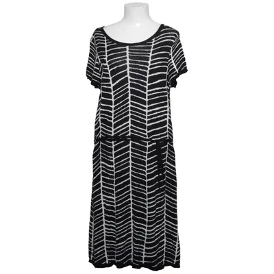 Kjole (Sort, Hvid) fra Three Sixty Five Bomuld, Linned, Viscose