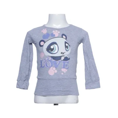 T-shirt à manches longues (Gris) de Littlest Pet Shop Coton, Viscose