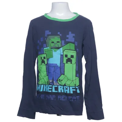 Långärmad t-shirt (Blå, Grön, Flerfärgad) från Minecraft Bomull