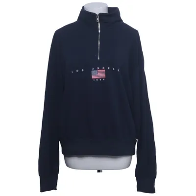 Collegetröja (Blå) från Brandy Melville Bomull, Polyester, Viskos