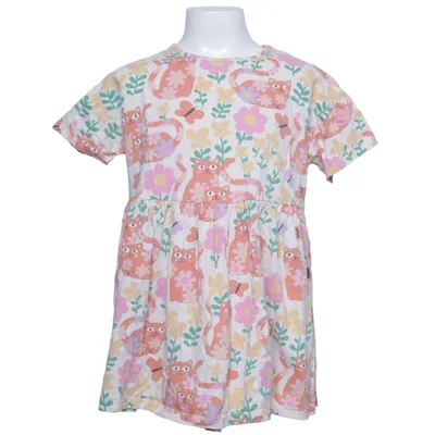 Dress (Beige, Multicolored) from Lindex Kids Cotton
