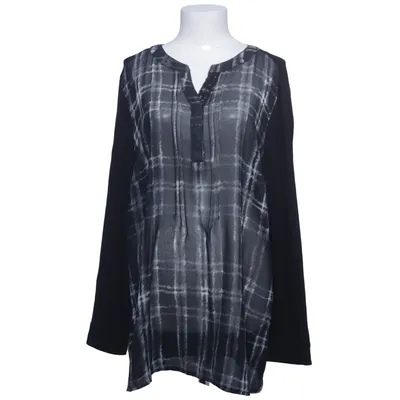 Blouse (Black, Gray, White) from Fiora Blue Elastane, Polyester, Viscose