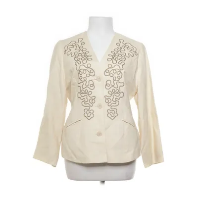 Blazer (Beige) from Oui Set Acetate, Linen, Wool