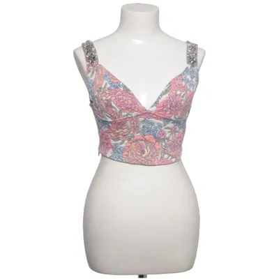 Crop top (Roze, Blauw, Meerkleurig) van Zara Polyester