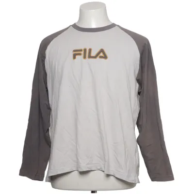 Baseball T-shirt (Gray, White) from Fila Cotton